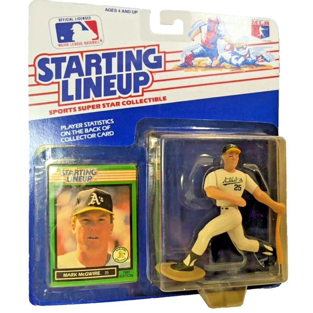 Starting Lineup Mark McGwire MLB Oakland Athletics A's Card Figurine VTG 1989